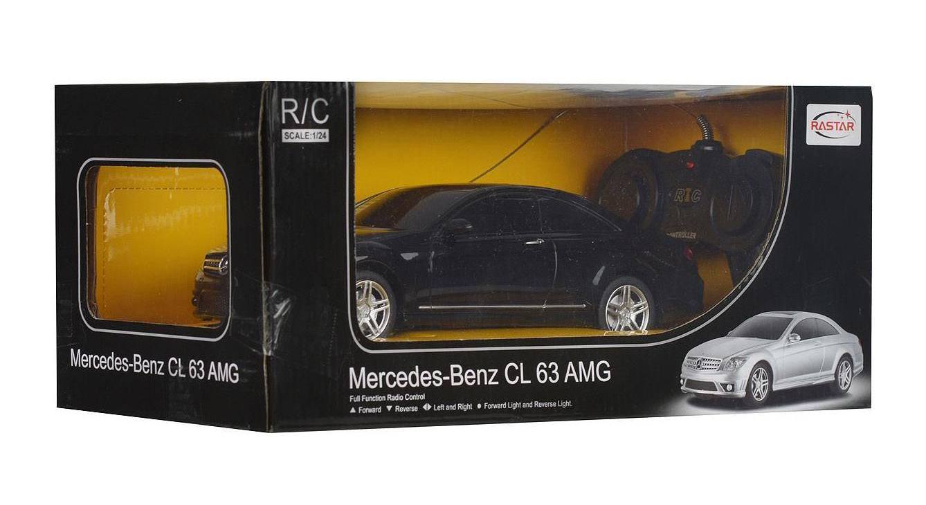 Машина на радиоуправлении 1:24 Mercedes CL63 AMG, цвет чёрный, 27MHZ  